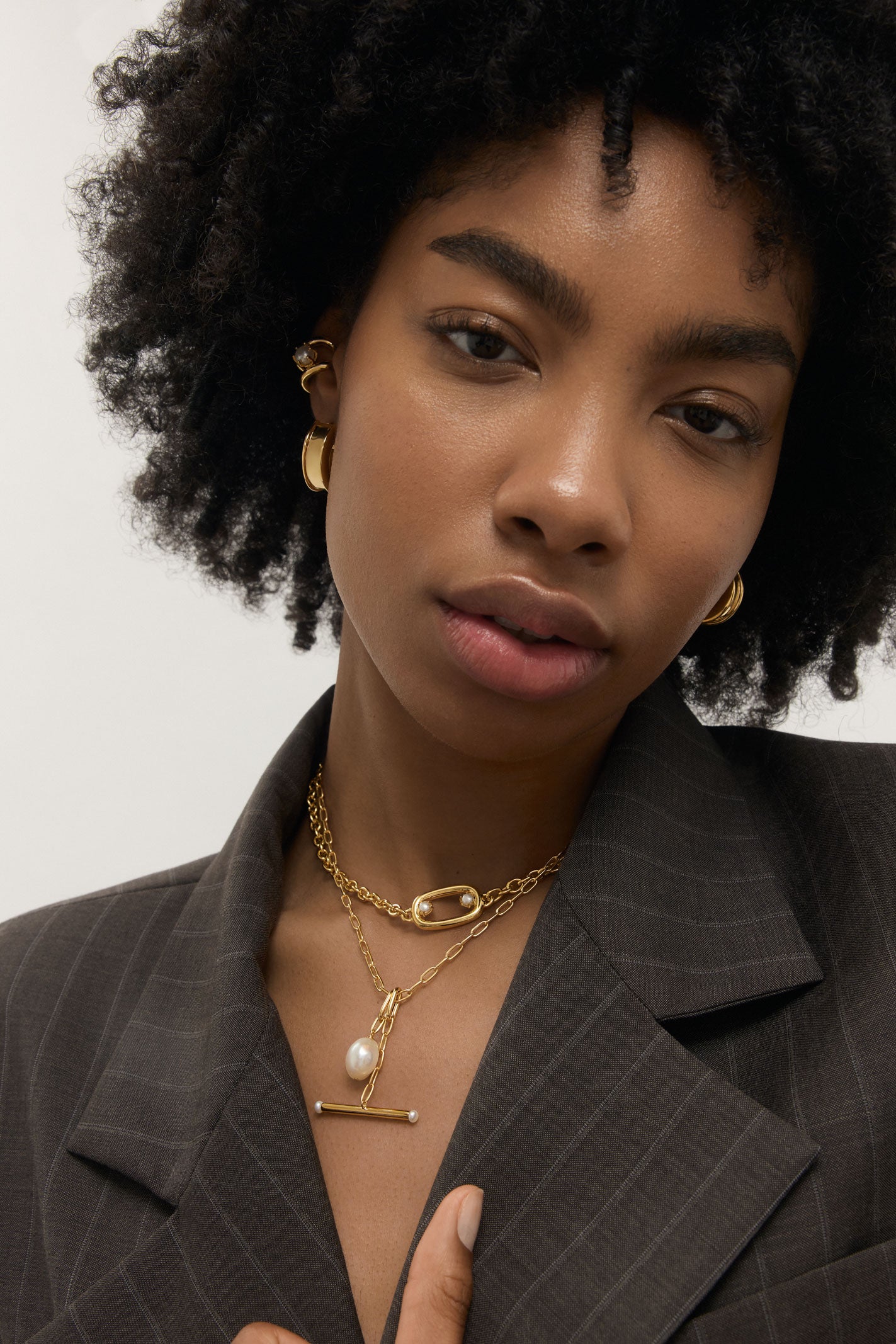 Demi Hoop Earrings - Gold Plated