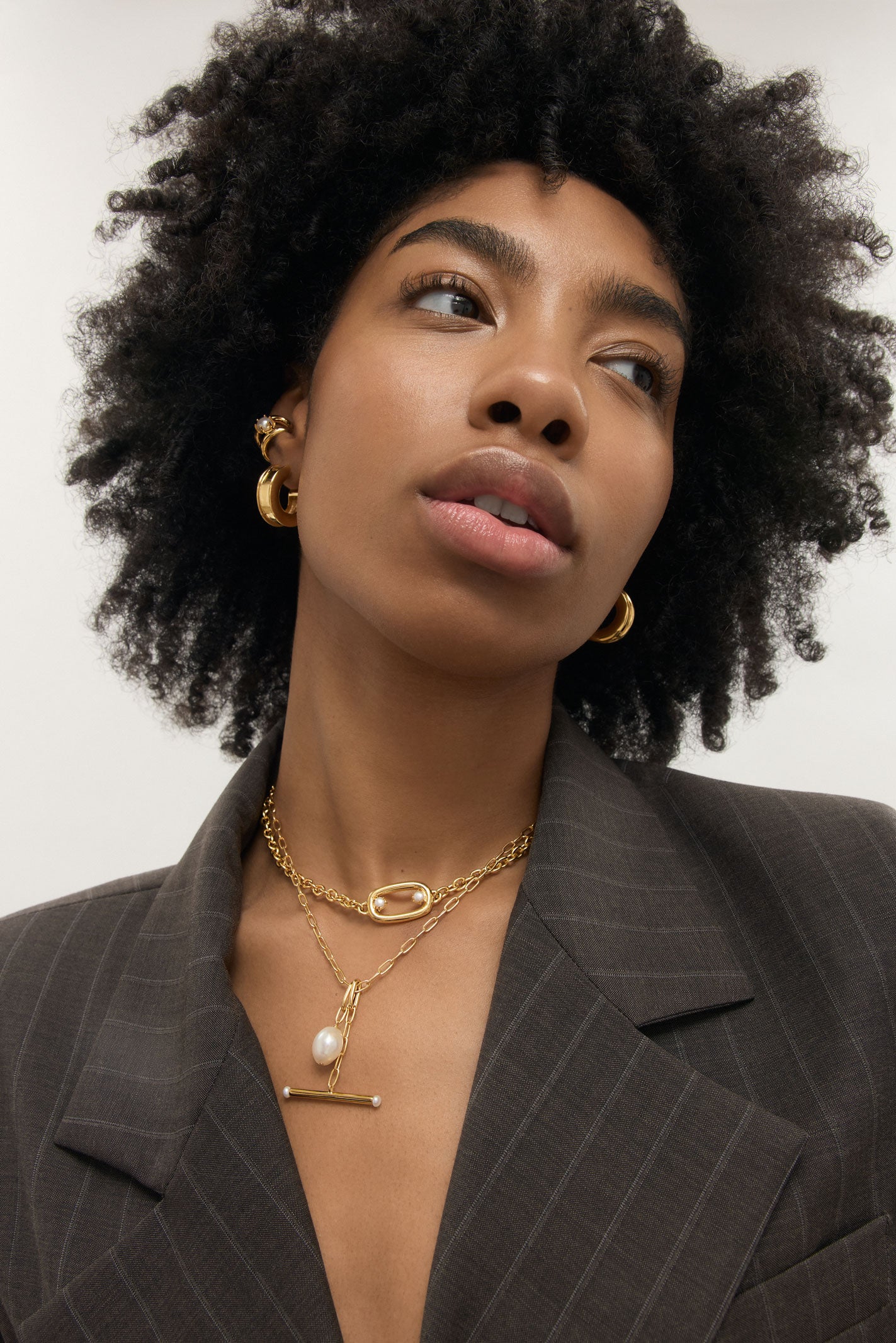 Harper Pearl Ear Cuff - Gold