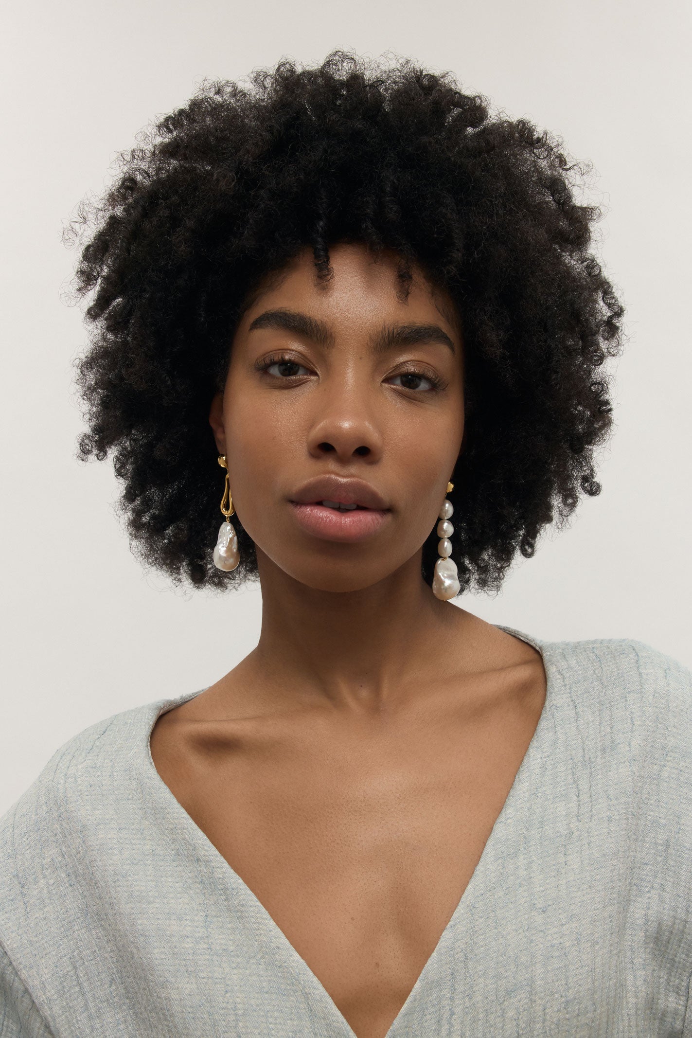 Augustine Pearl Earrings - Gold Plated