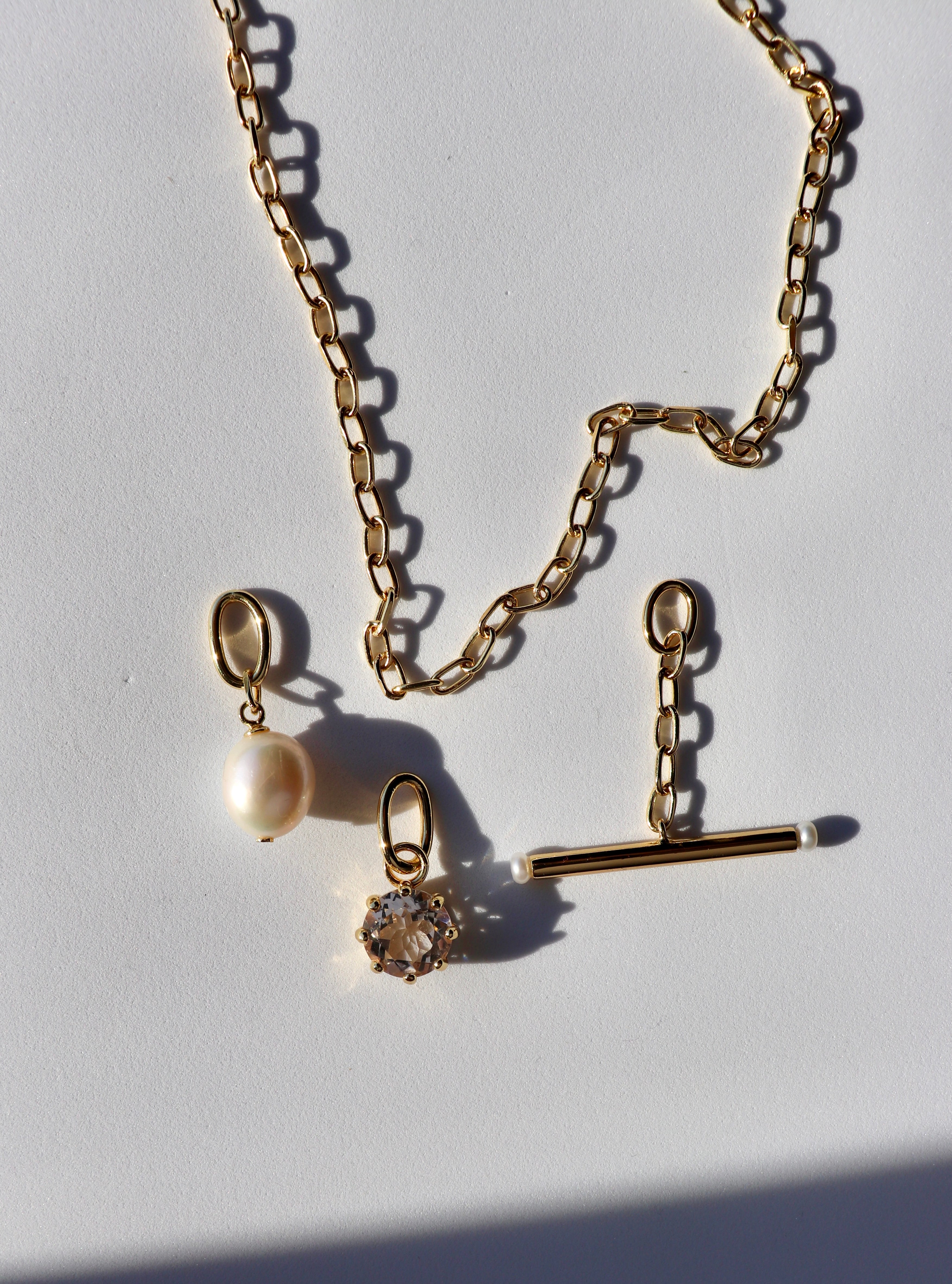 Jae Pearl Necklace - Gold Vermeil
