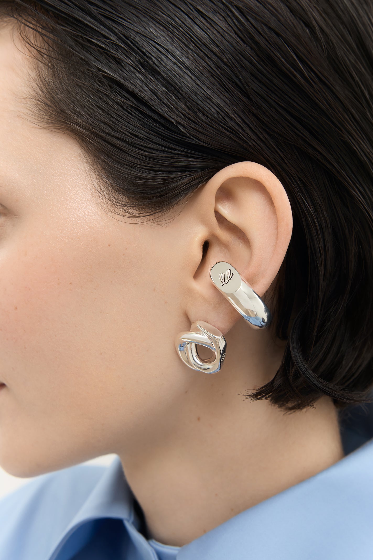 Aya Ear Cuff - Silver