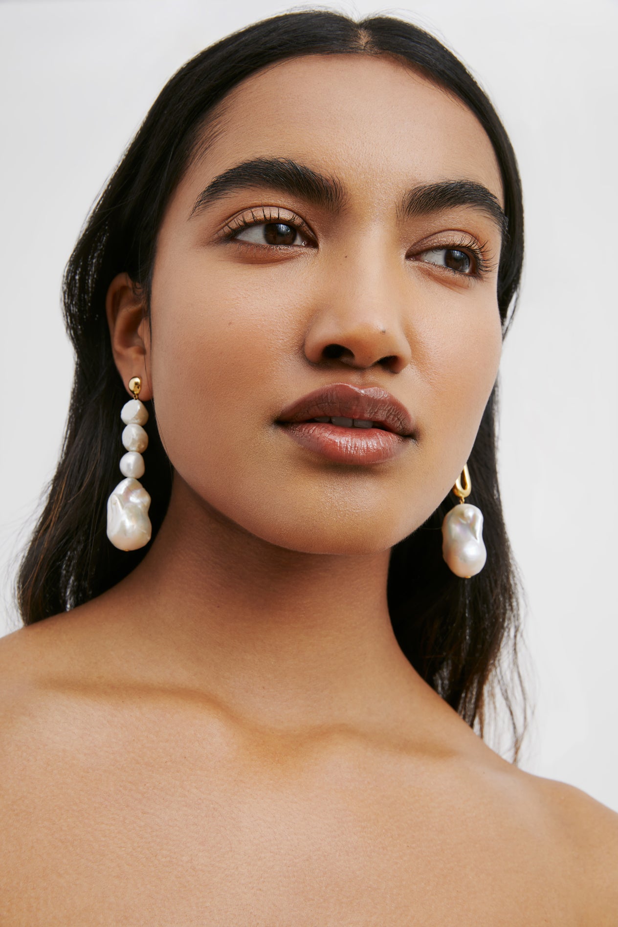 Augustine Pearl Earrings - Gold Plated