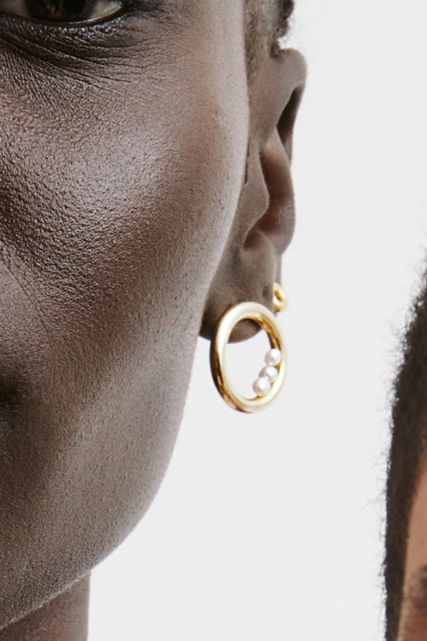 Rae Pearl Earring - Gold Vermeil