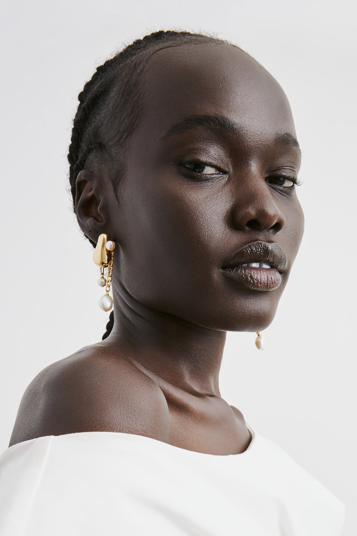 Mina Pearl Earring - Gold Vermeil