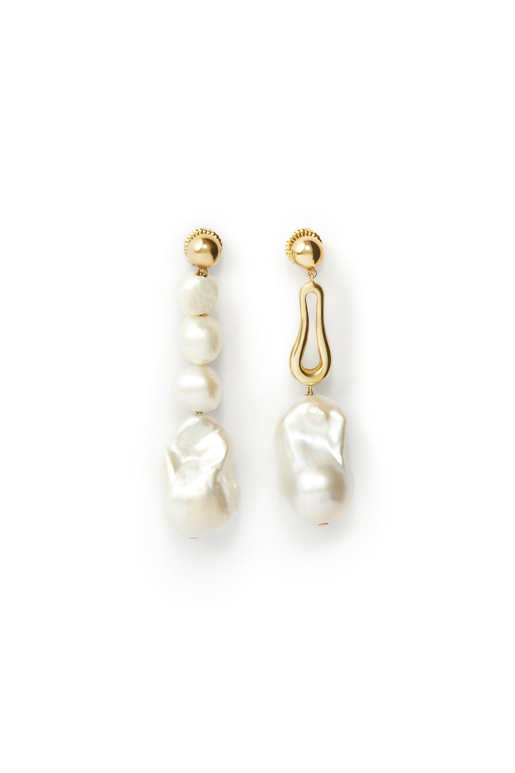 Augustine Pearl Earrings - Gold Plated