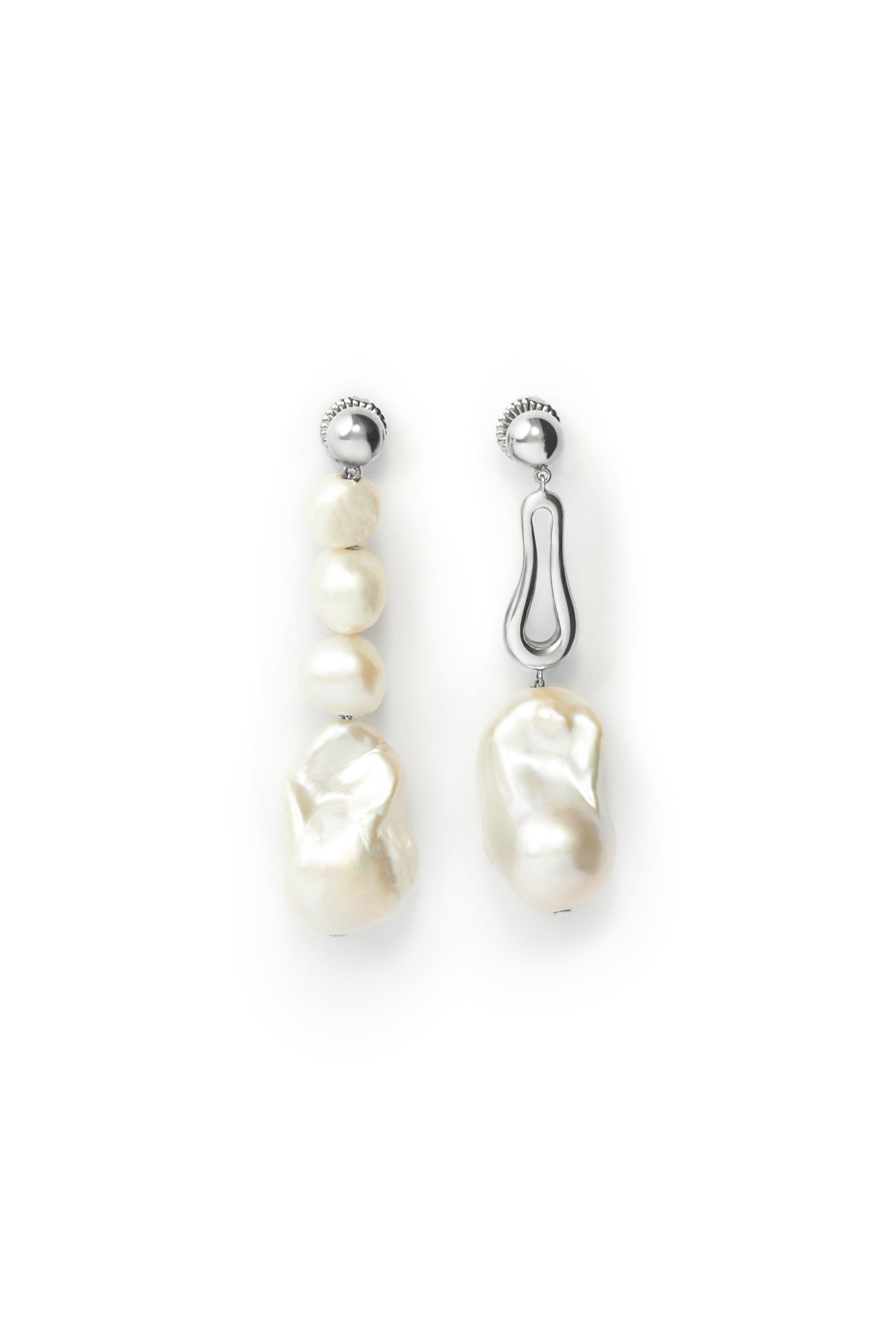 Augustine Pearl Earrings - Sterling Silver