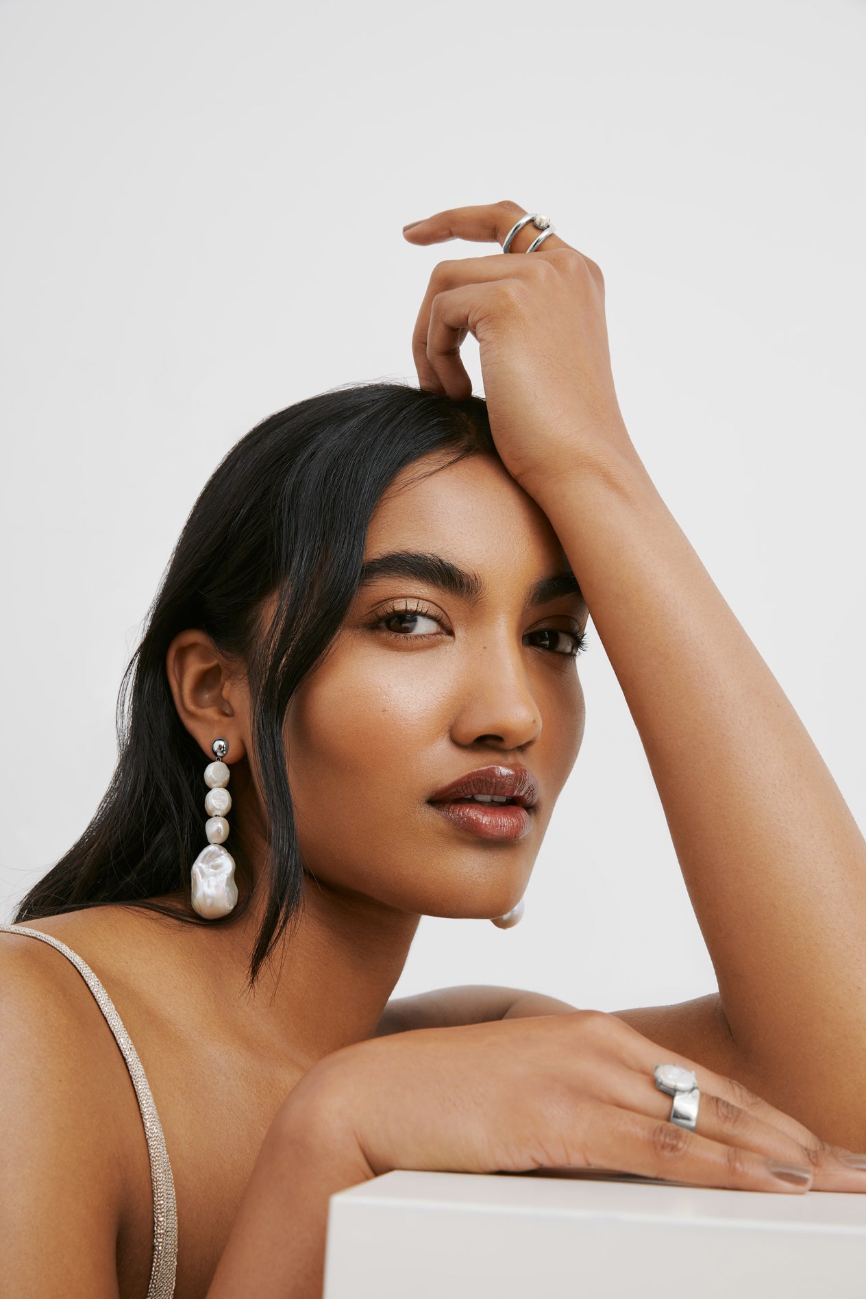 Augustine Pearl Earrings - Sterling Silver