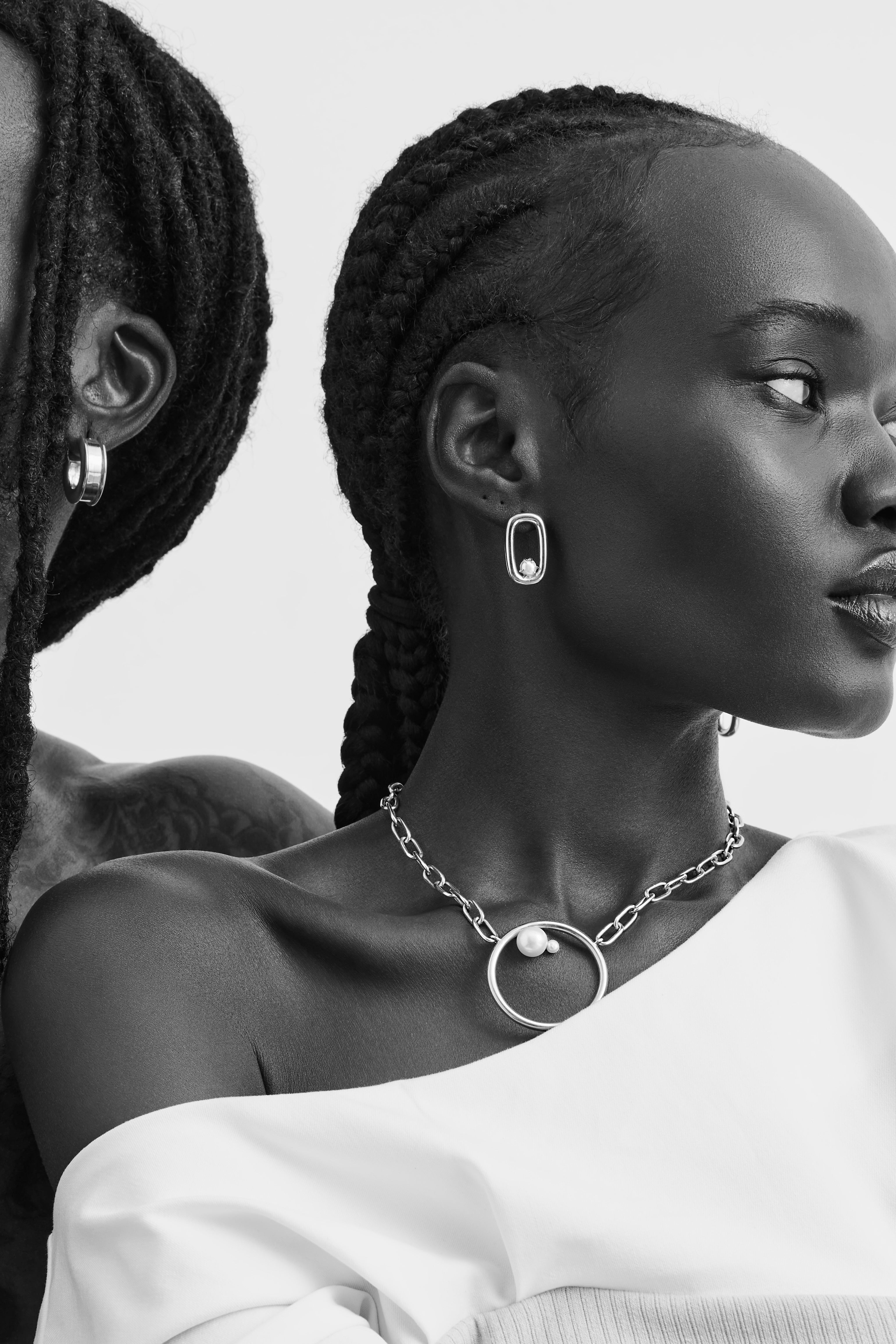 Allegra Pearl Necklace - Sterling Silver