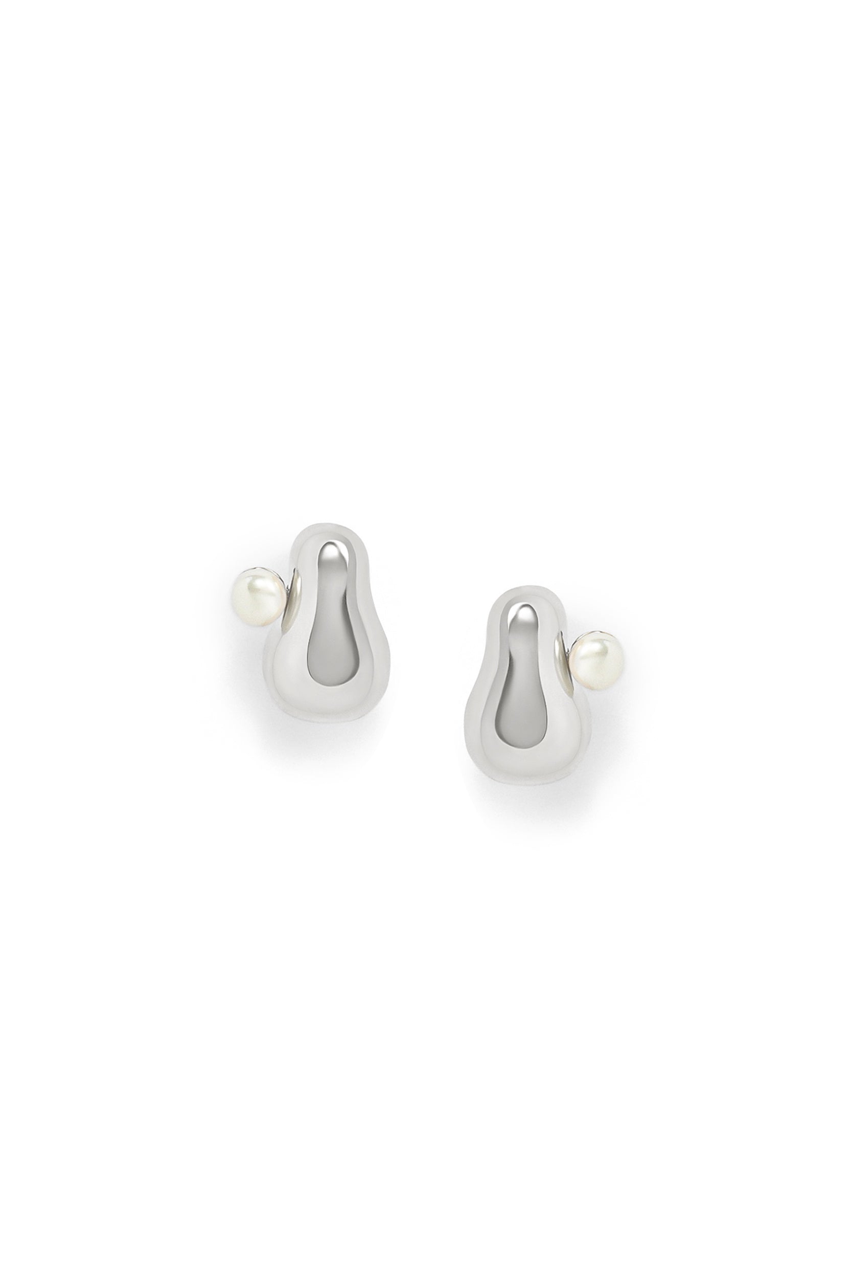 Mina Pearl Earrings - Sterling Silver