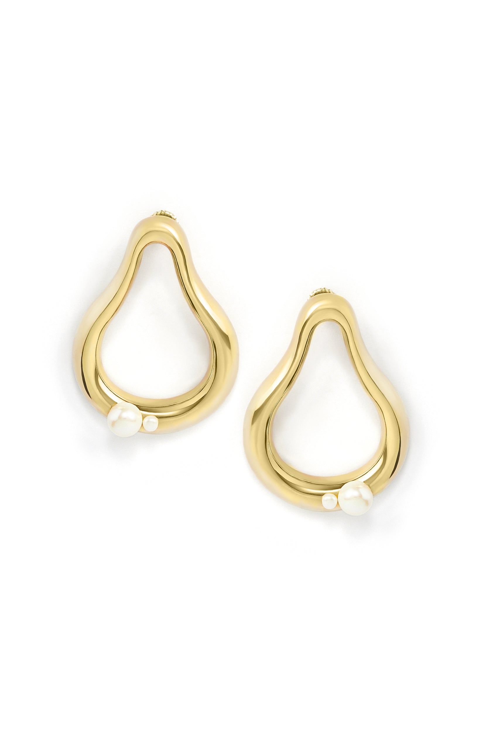 Amelie Pearl Earrings - Gold Plated