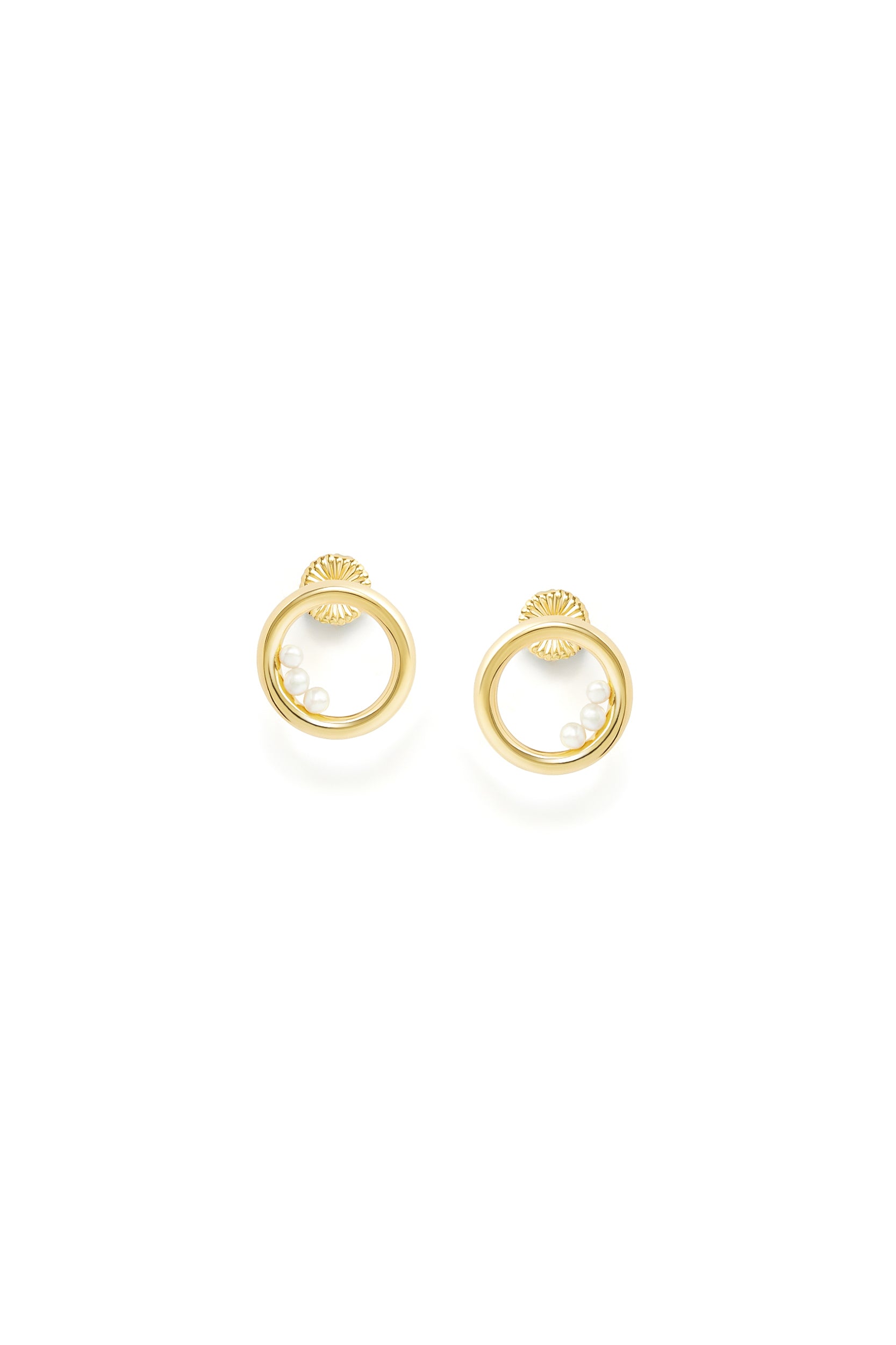 Rae Pearl Earrings - Gold Vermeil
