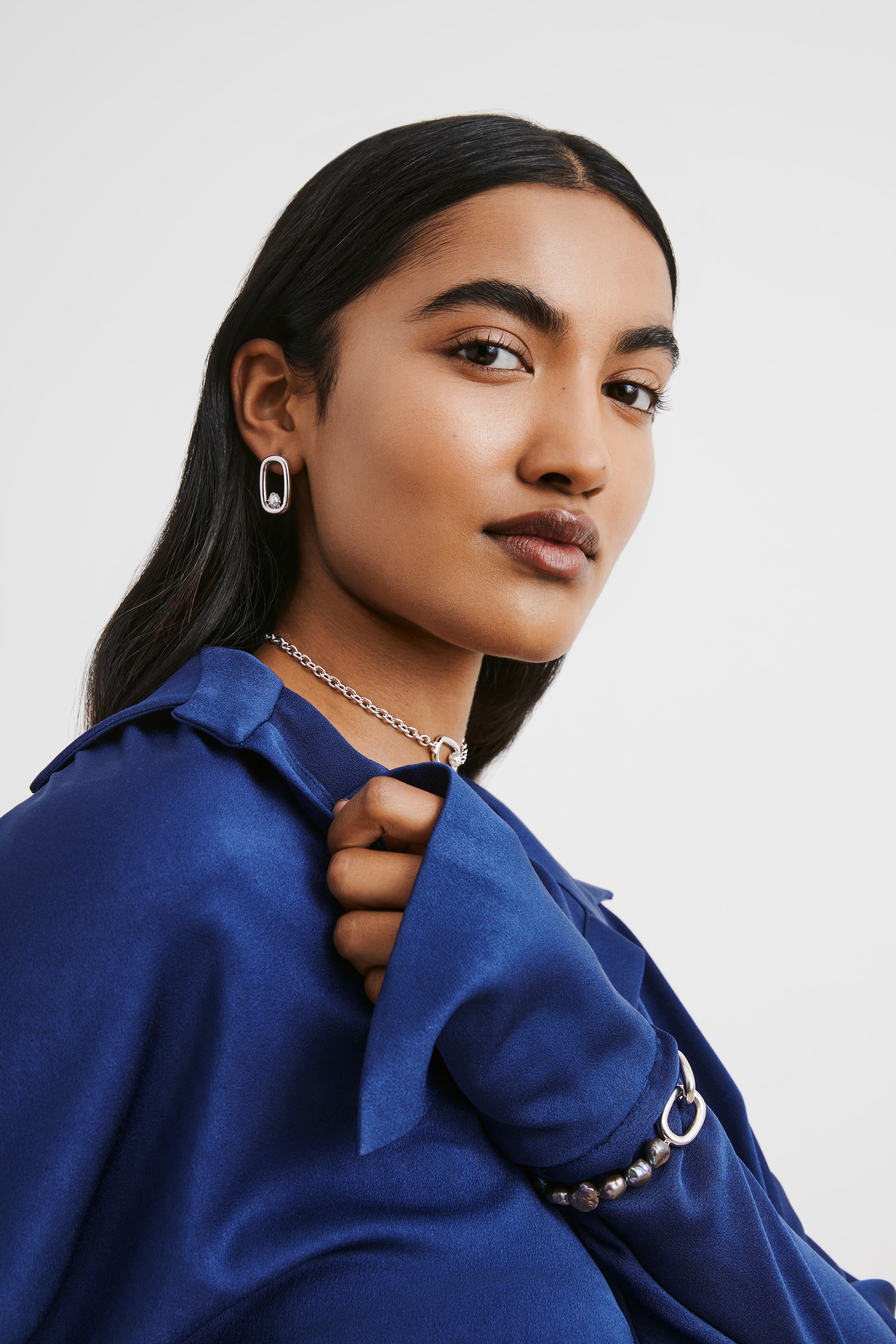 Harper Pearl Earrings - Sterling Silver