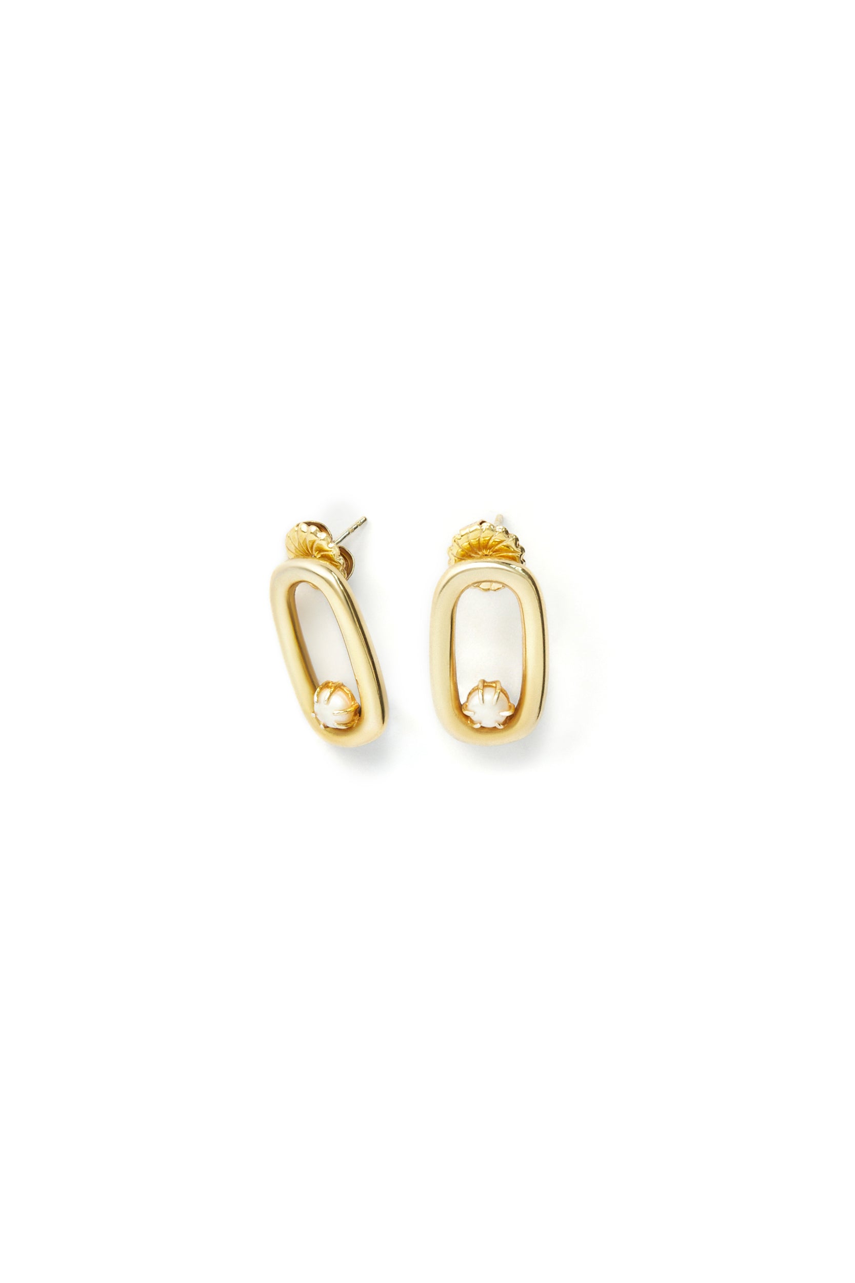 Harper Pearl Earrings - Gold Plated