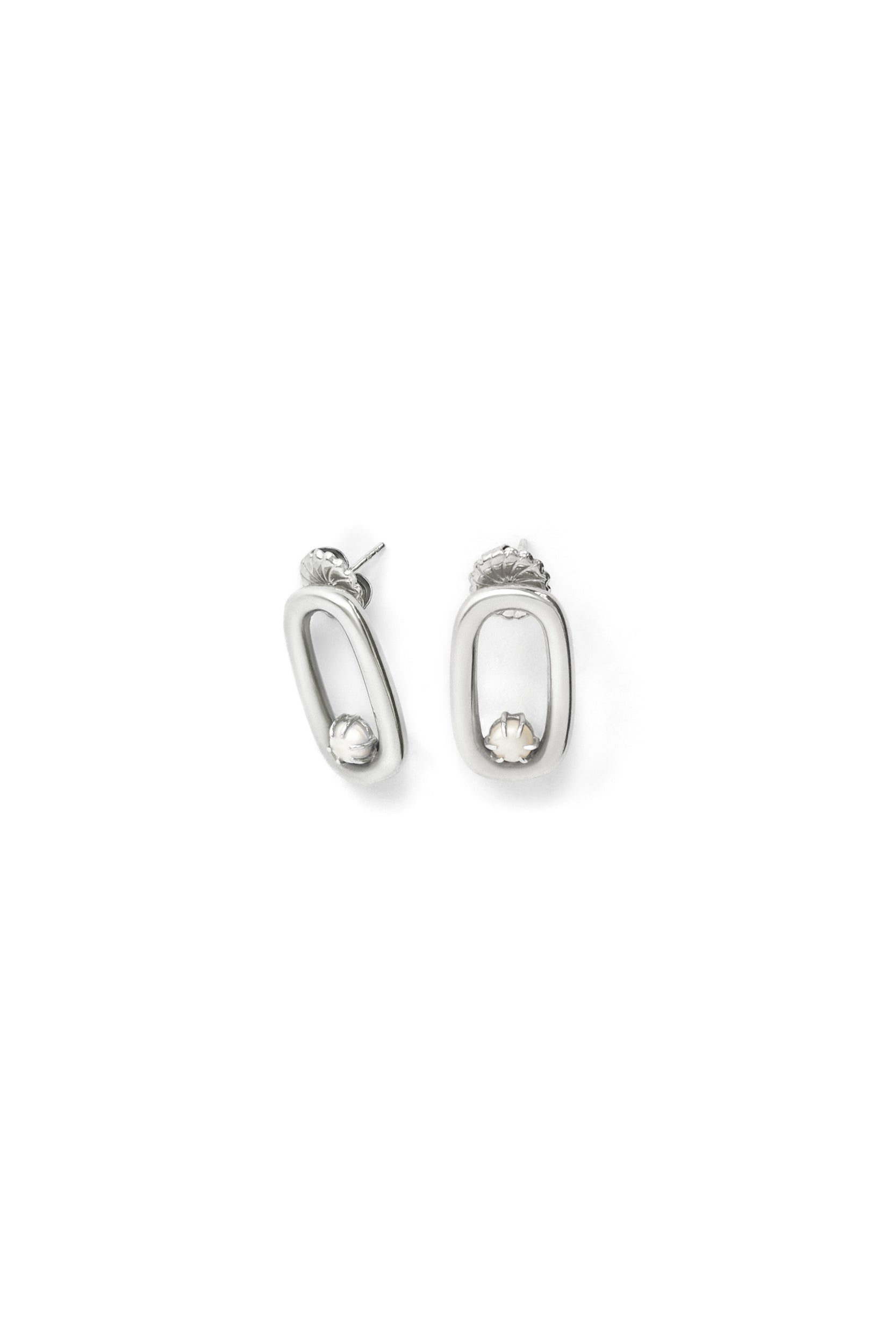 Harper Pearl Earrings - Sterling Silver