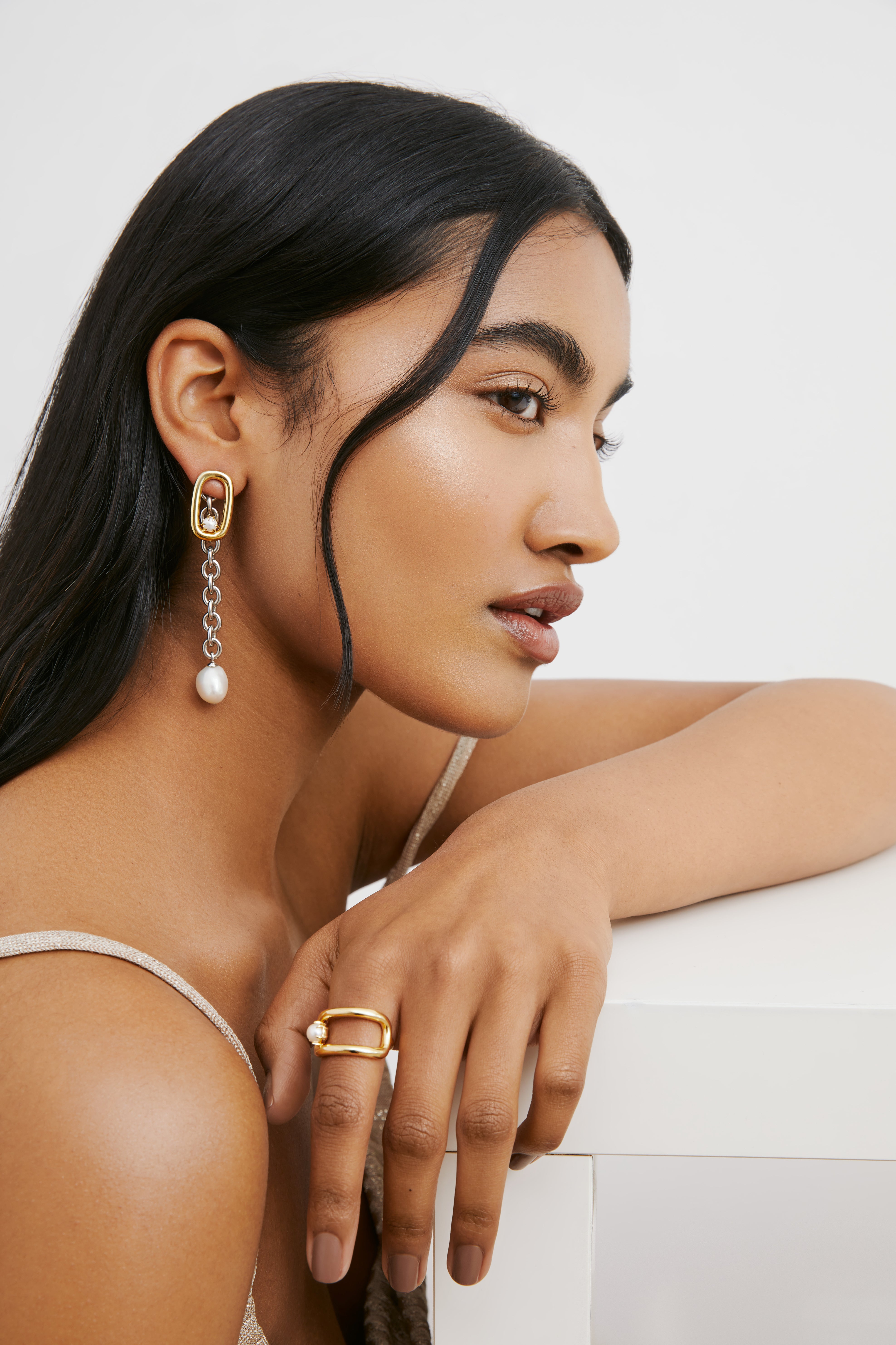 Kaya Pearl Earring Charm - Sterling Silver