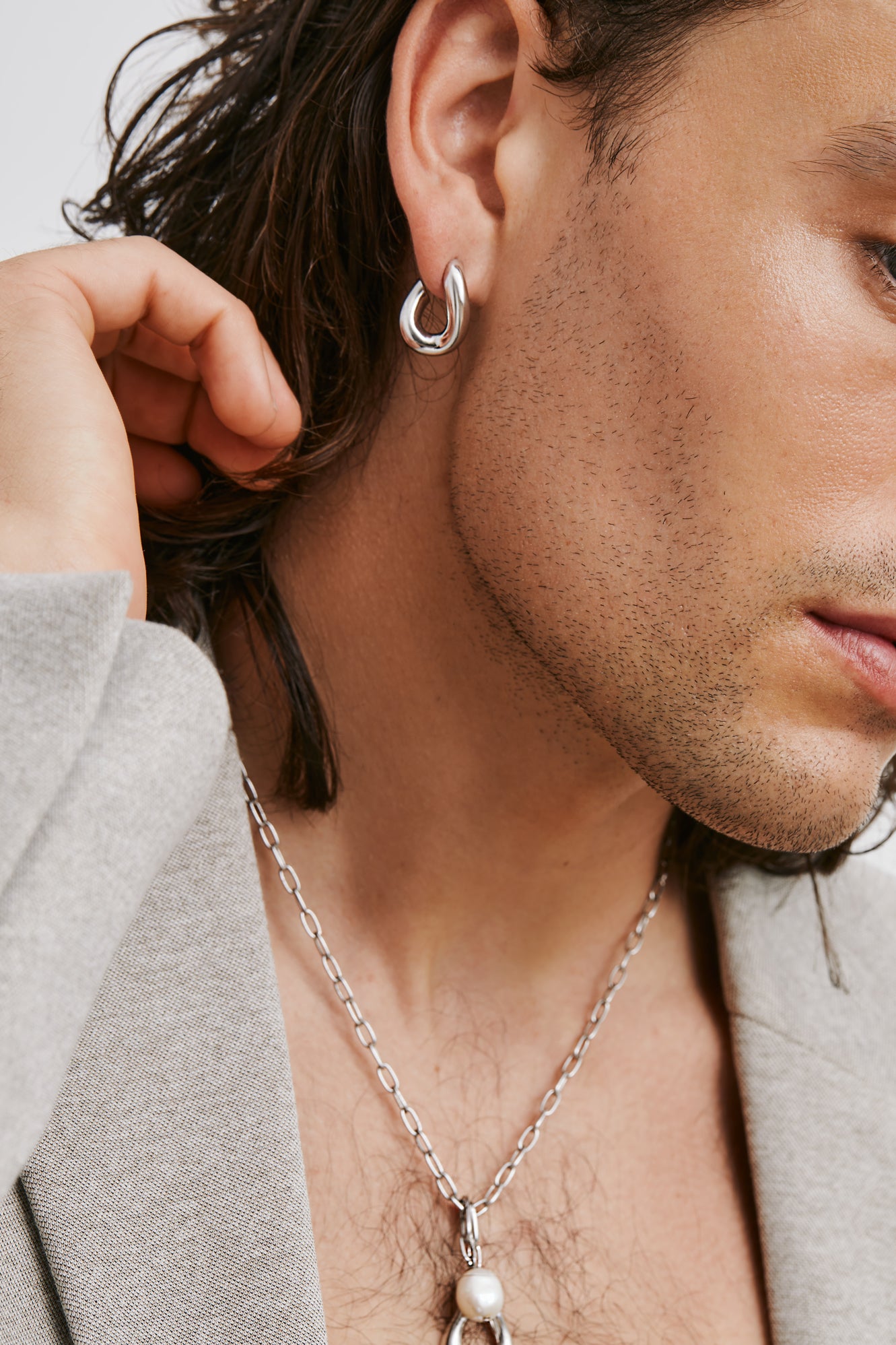 Halston Hoops - Silver