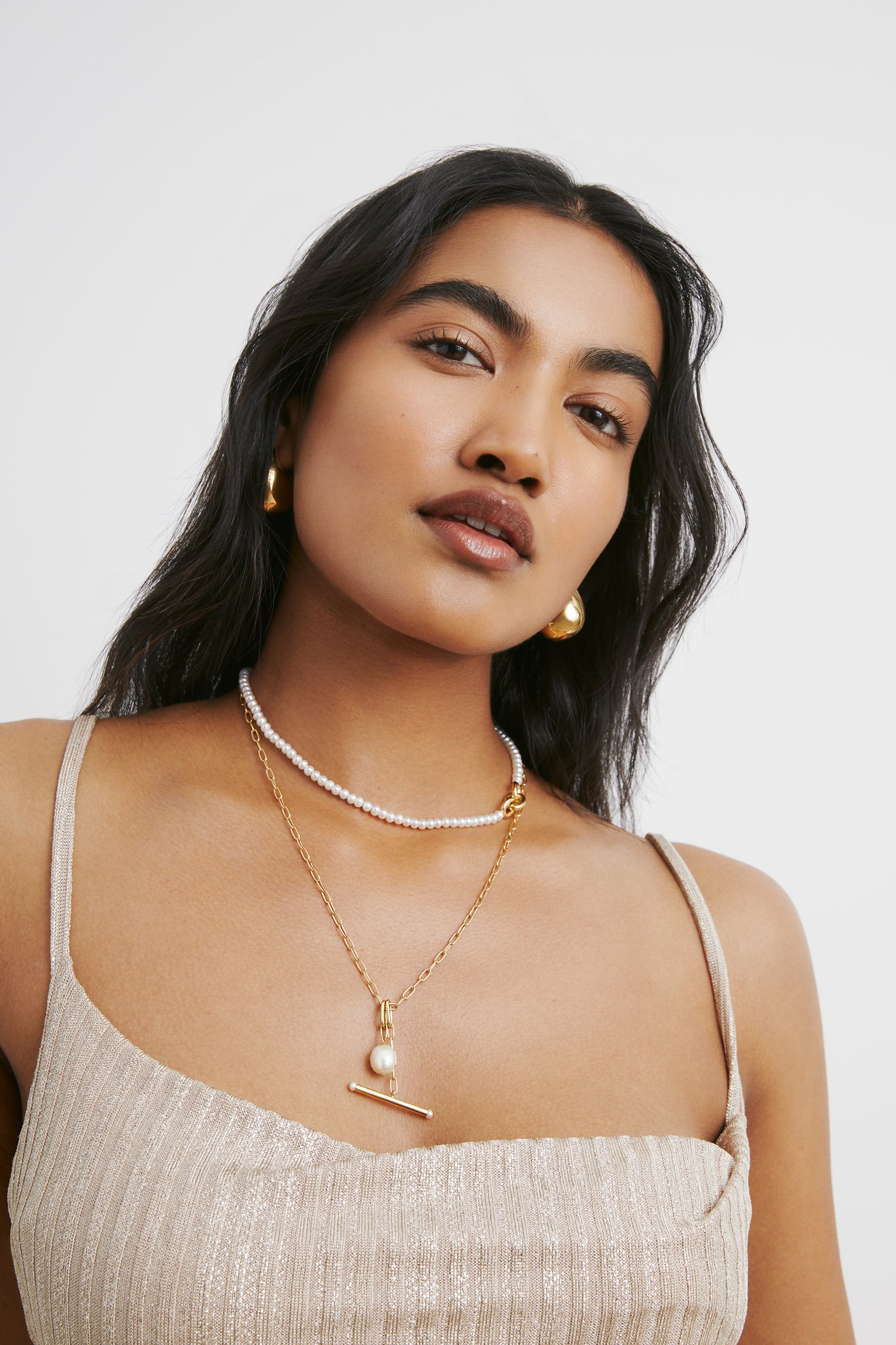 Jae Pearl Necklace - Gold Vermeil