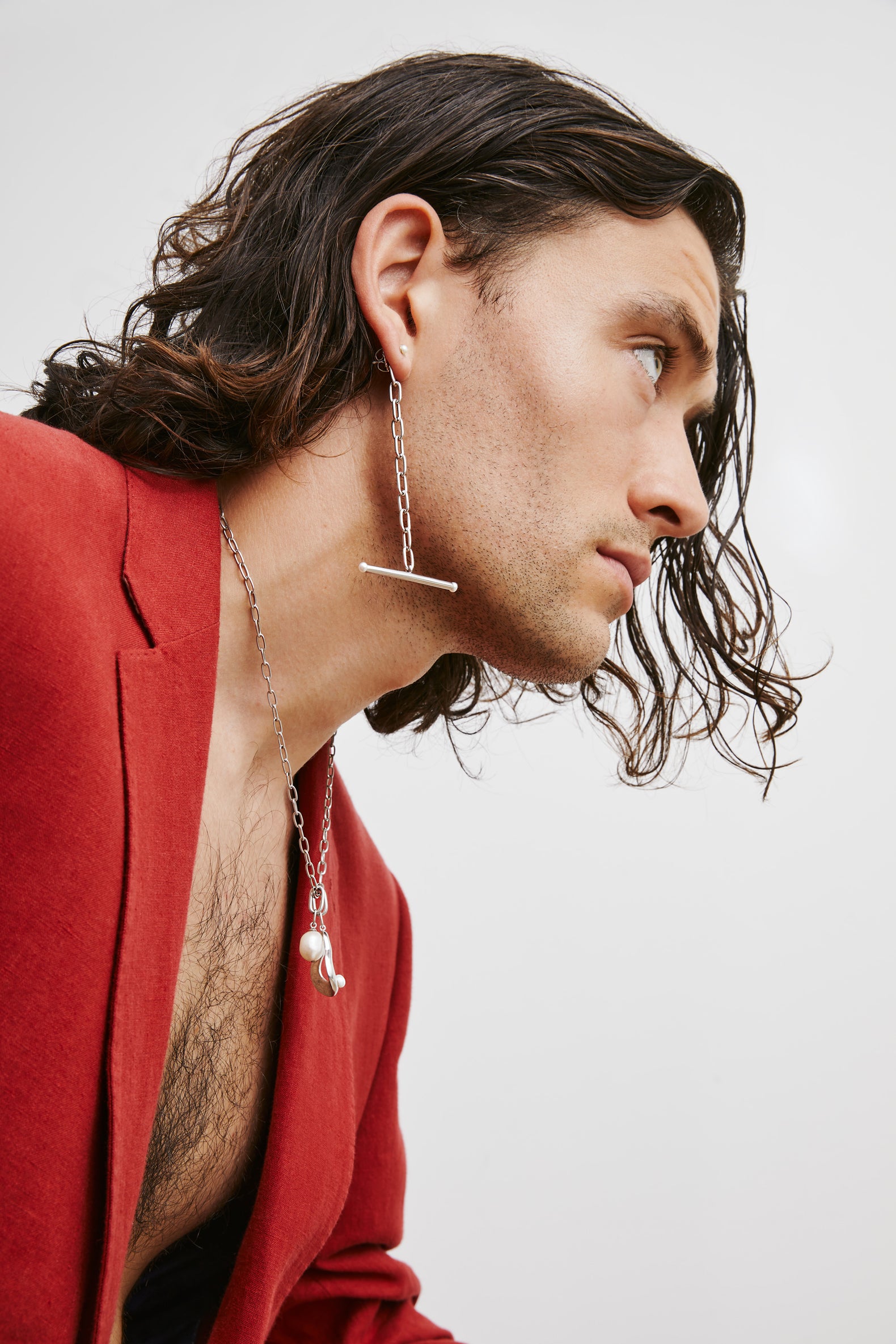 Alix Earring Charm - Rhodium Vermeil