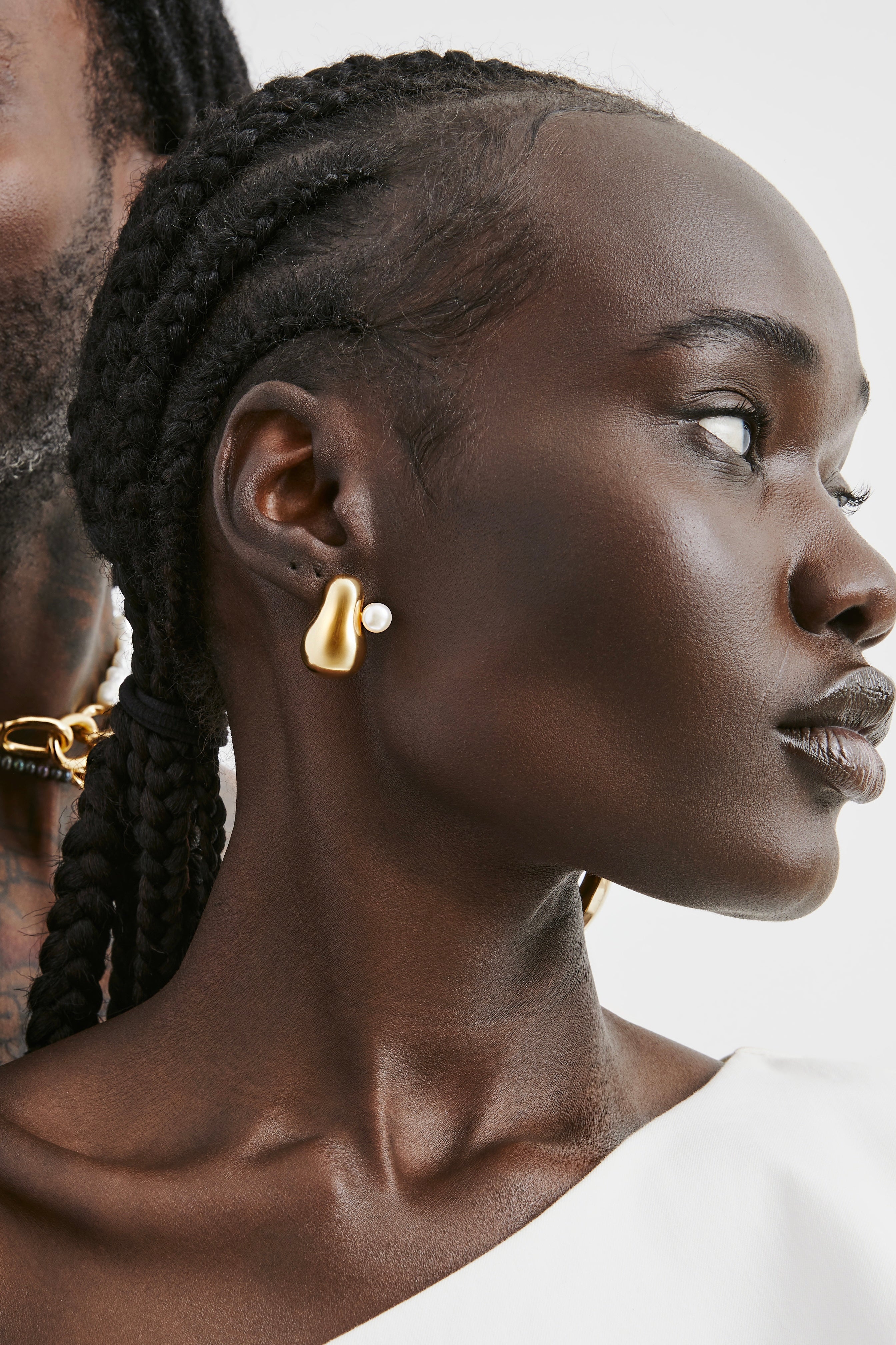 Mina Pearl Earring - Gold Vermeil
