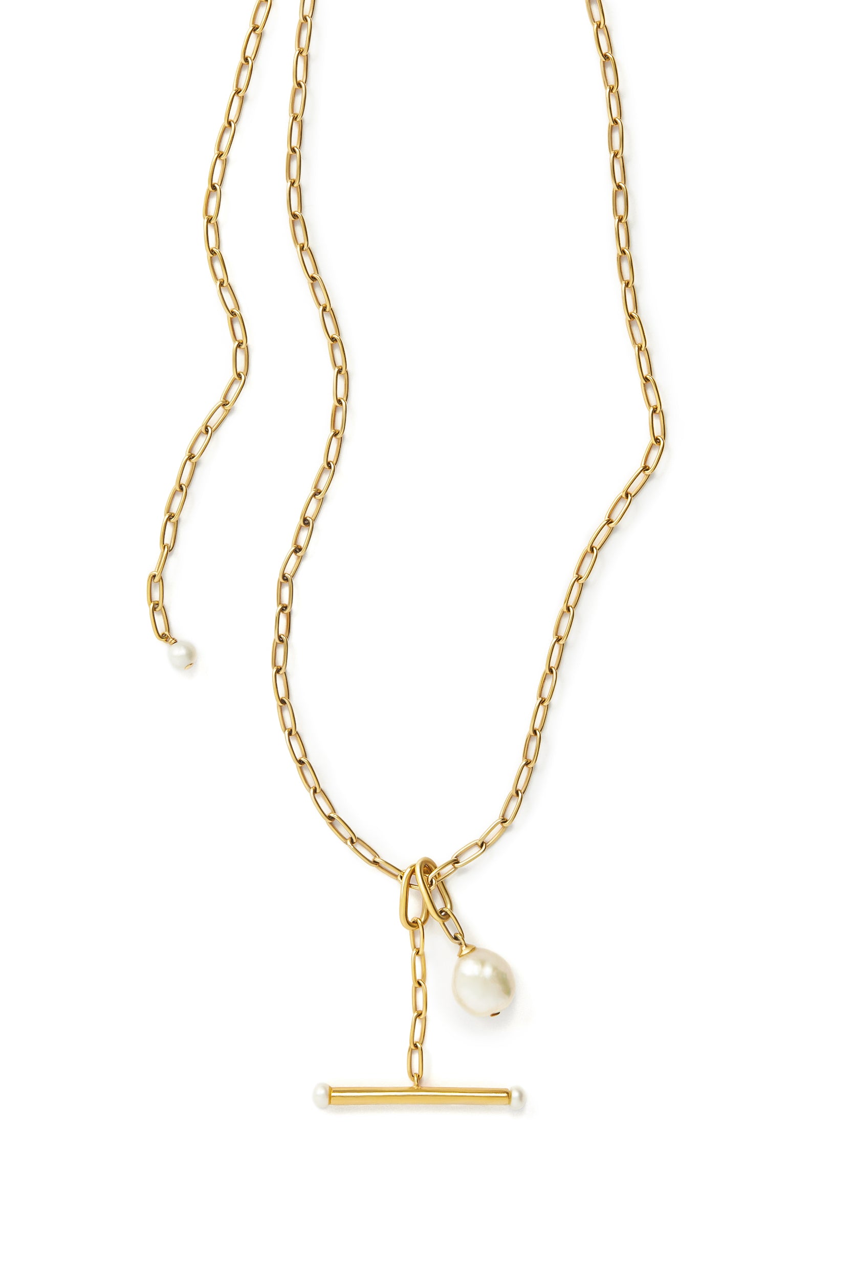 Jae Pearl Necklace - Gold Vermeil