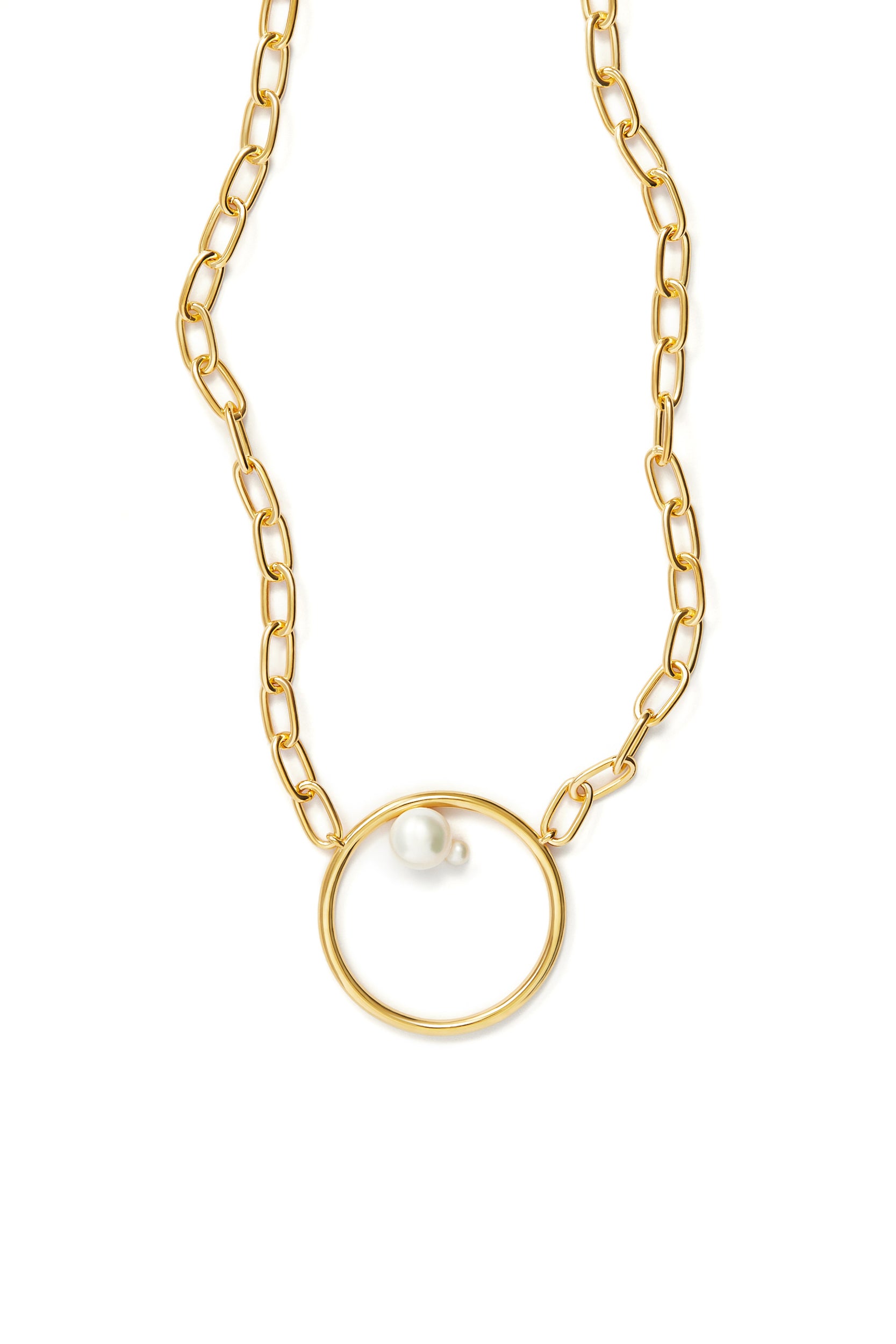 Allegra Pearl Necklace - Gold
