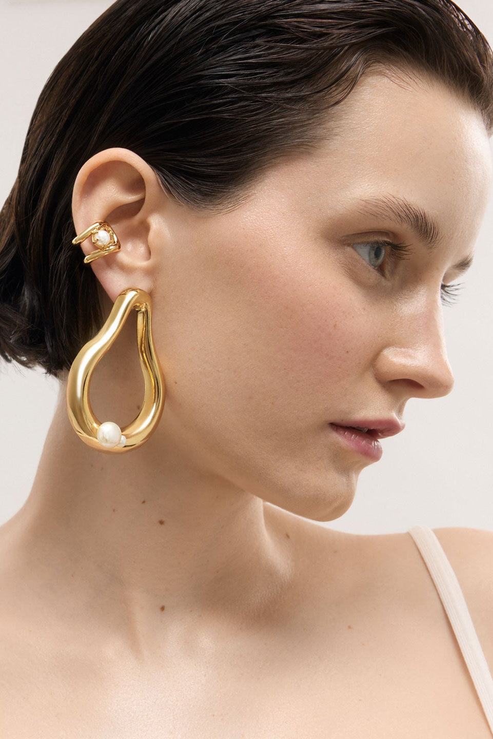 Amelie Pearl Earring - Gold Plated