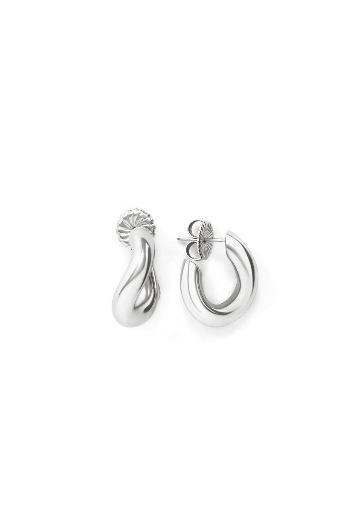 Halston Hoops - Sterling Silver