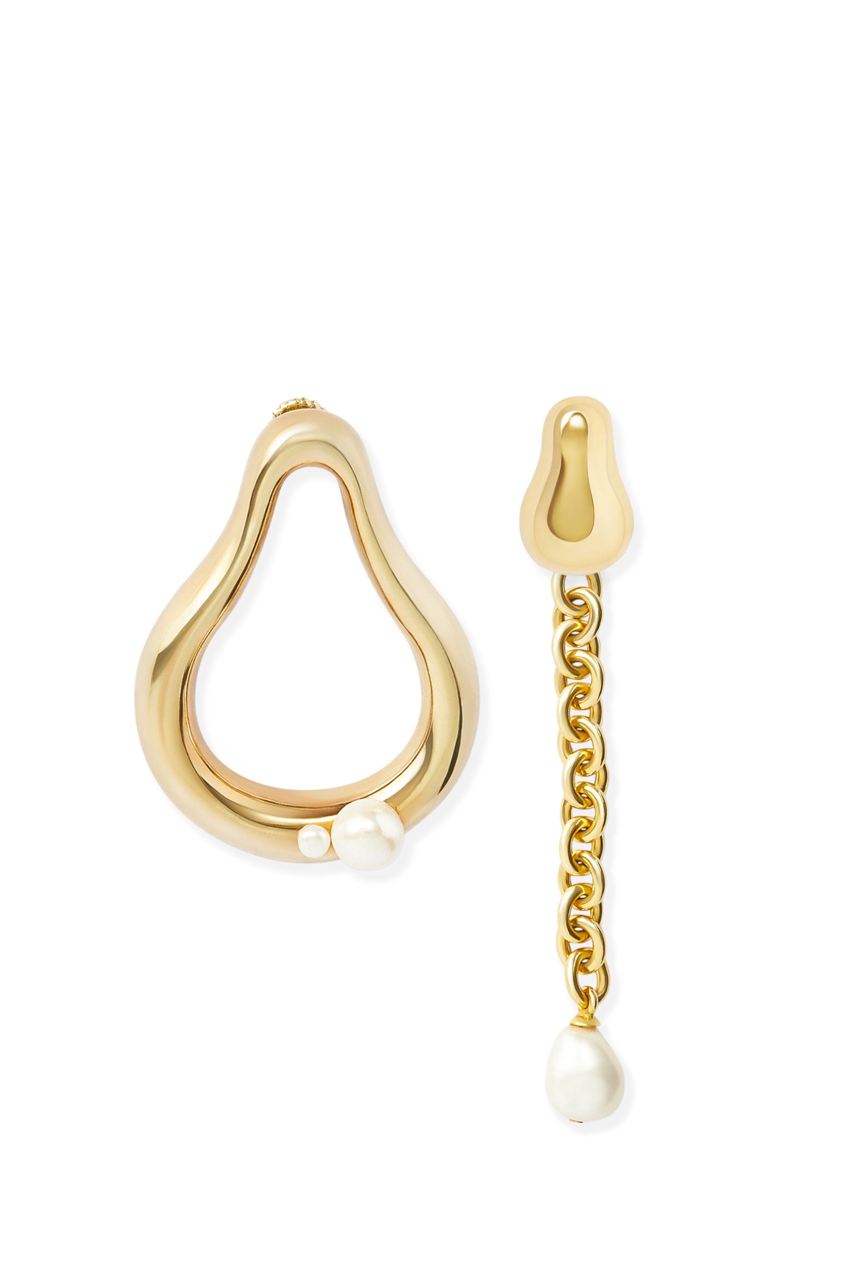 Amelie Modular Pearl Earrings - Gold Plated