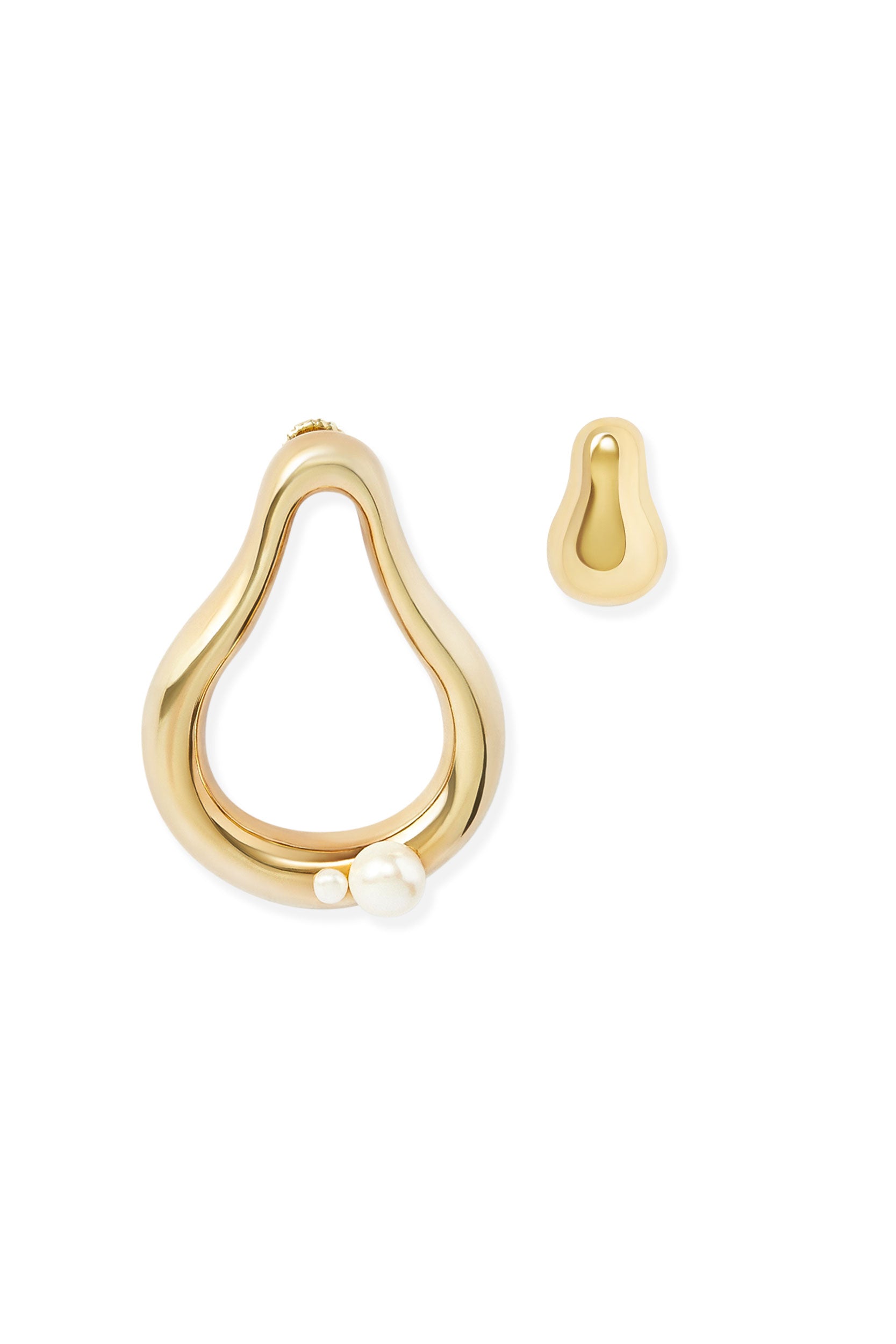 Amelie Modular Pearl Earrings - Gold Plated