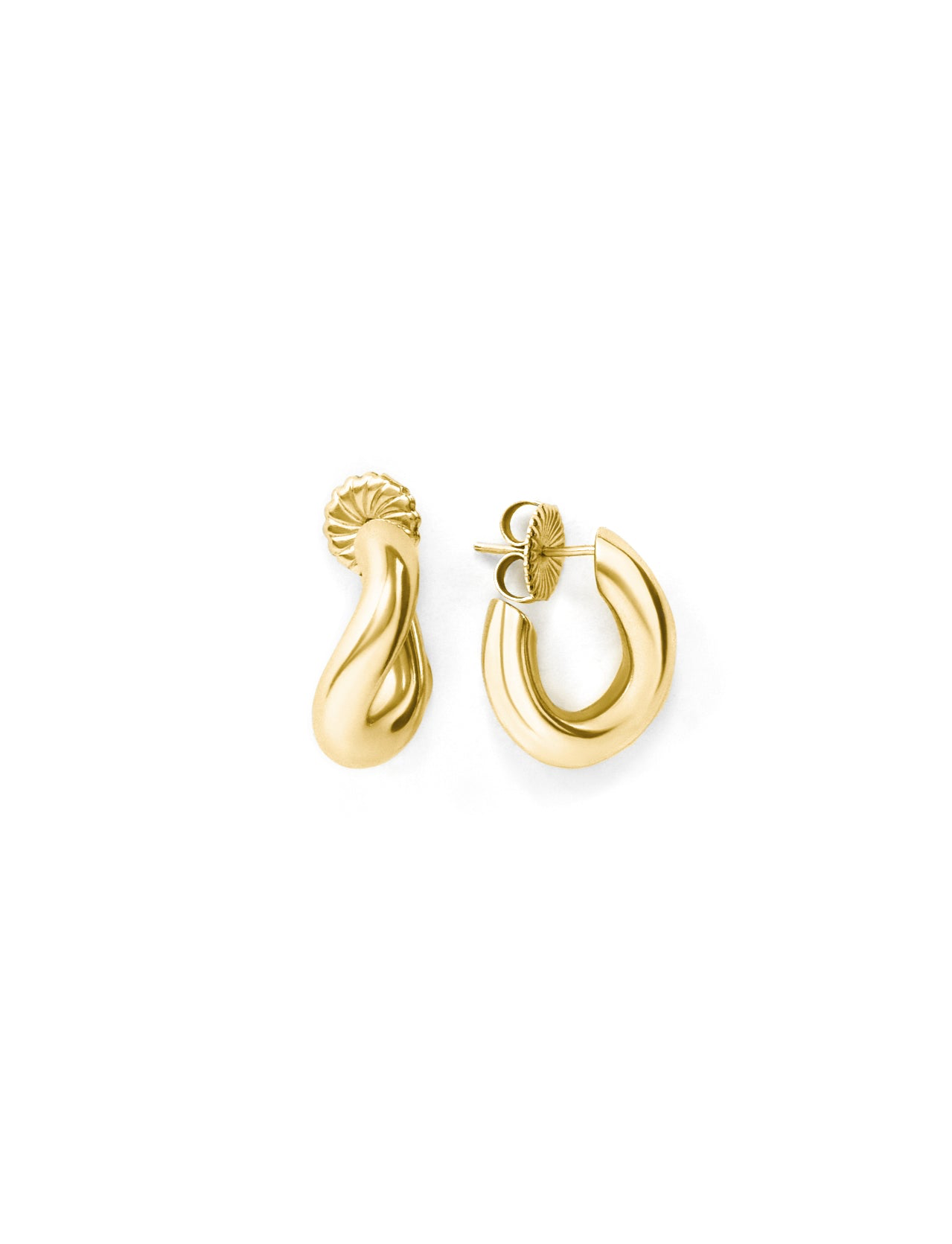 Halston Hoops - Gold Vermeil