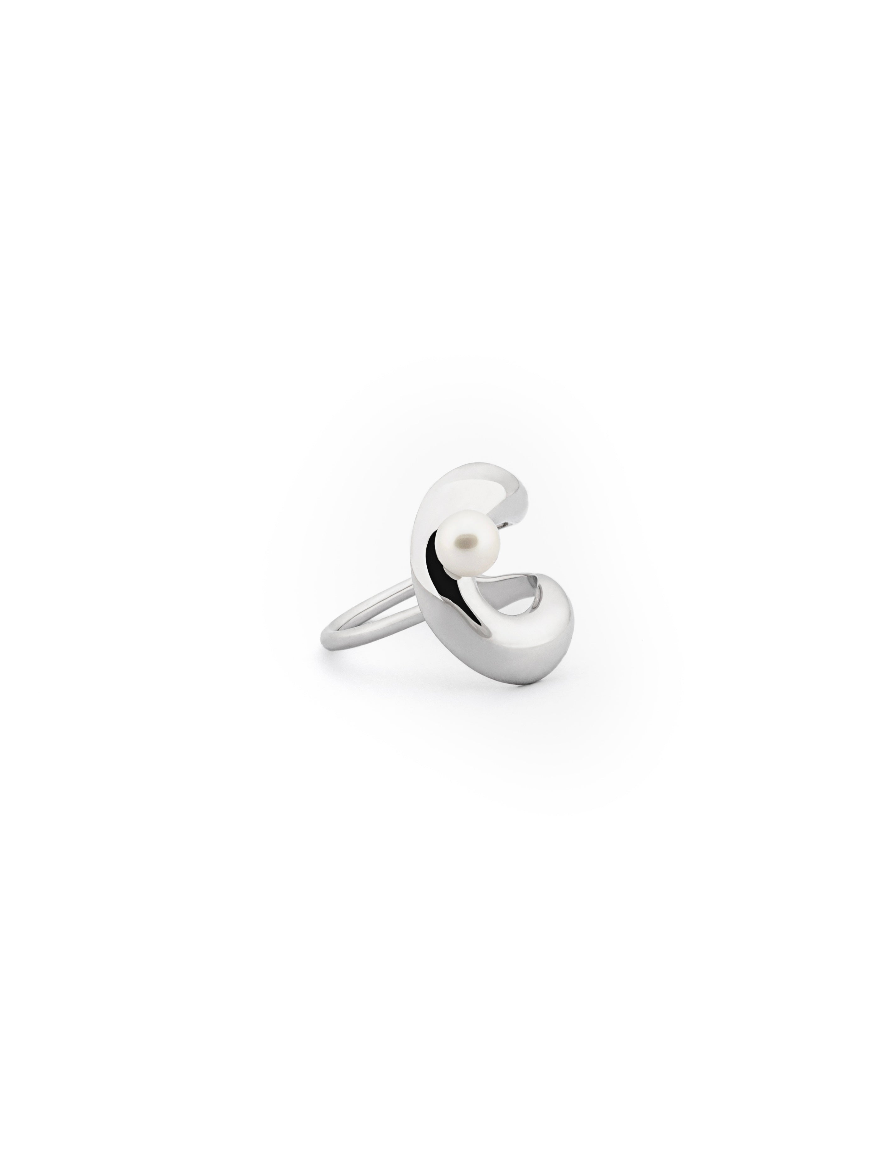 Amelie Pearl Ring - Silver