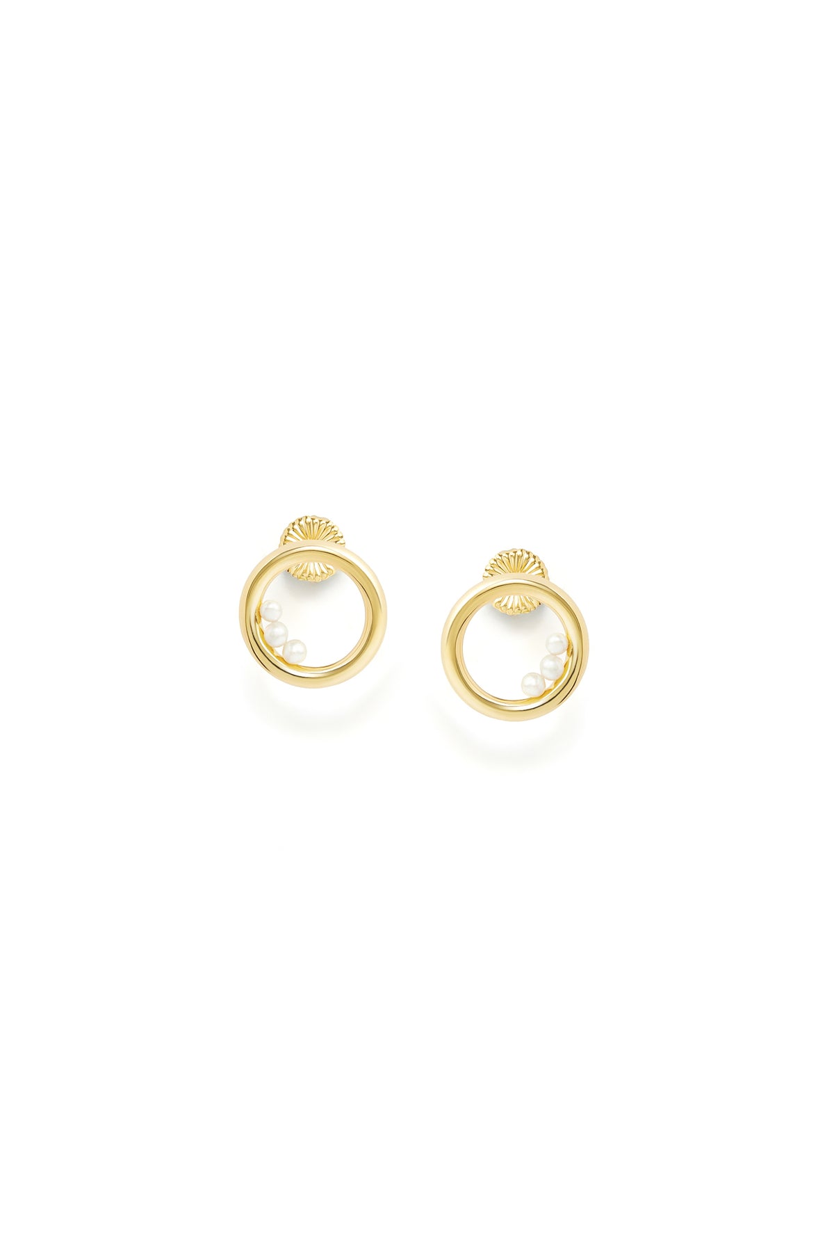 Rae Pearl Earrings - Gold Vermeil