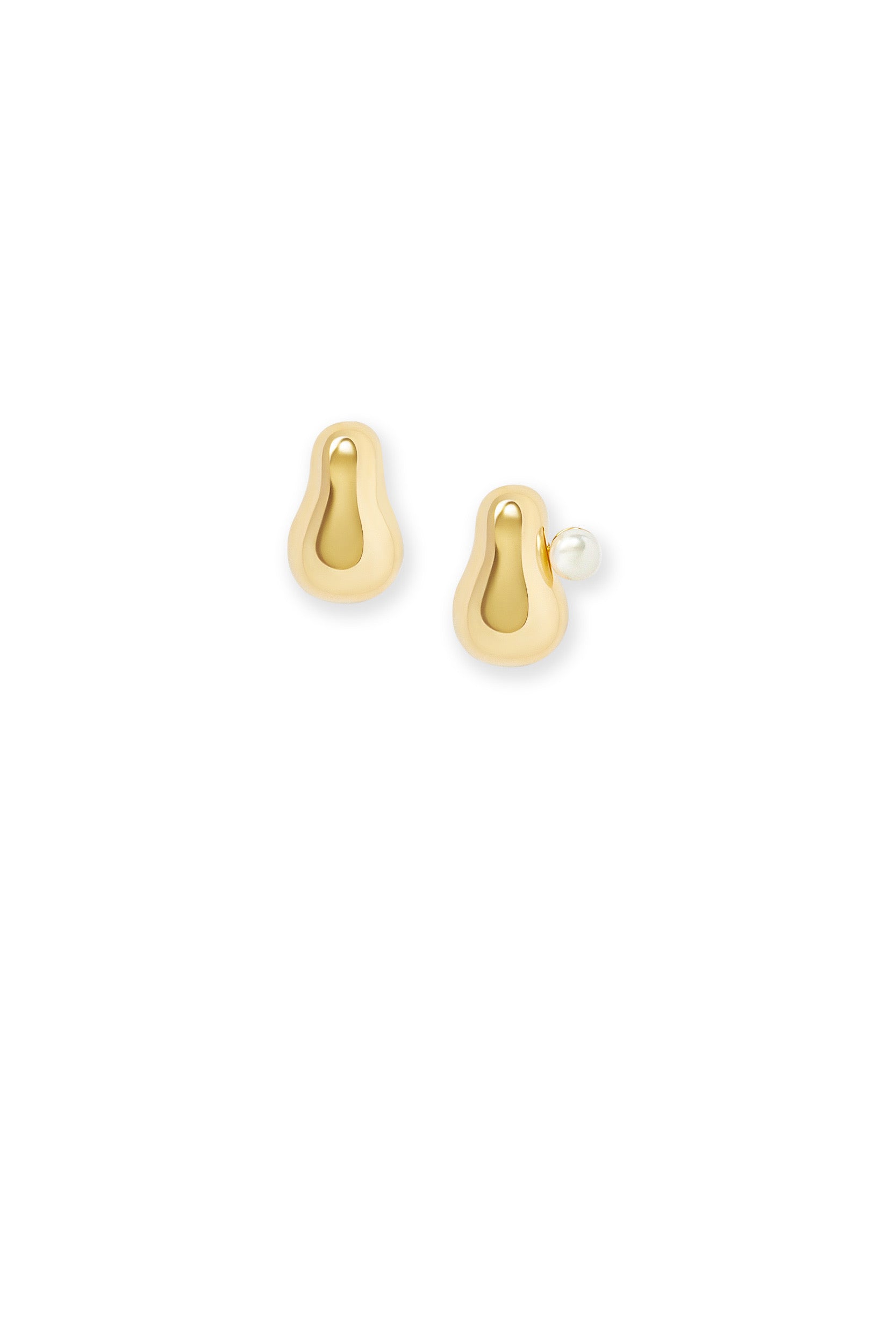 Sloane Modular Pearl Earrings - Gold Vermeil