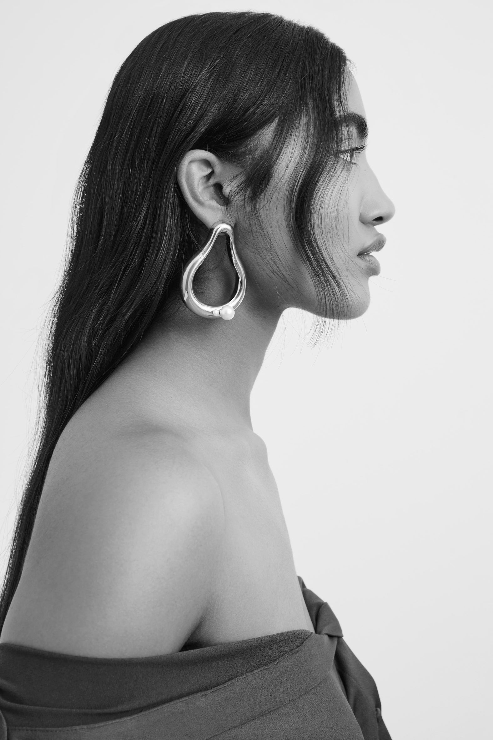 Amelie Pearl Earring - Gold