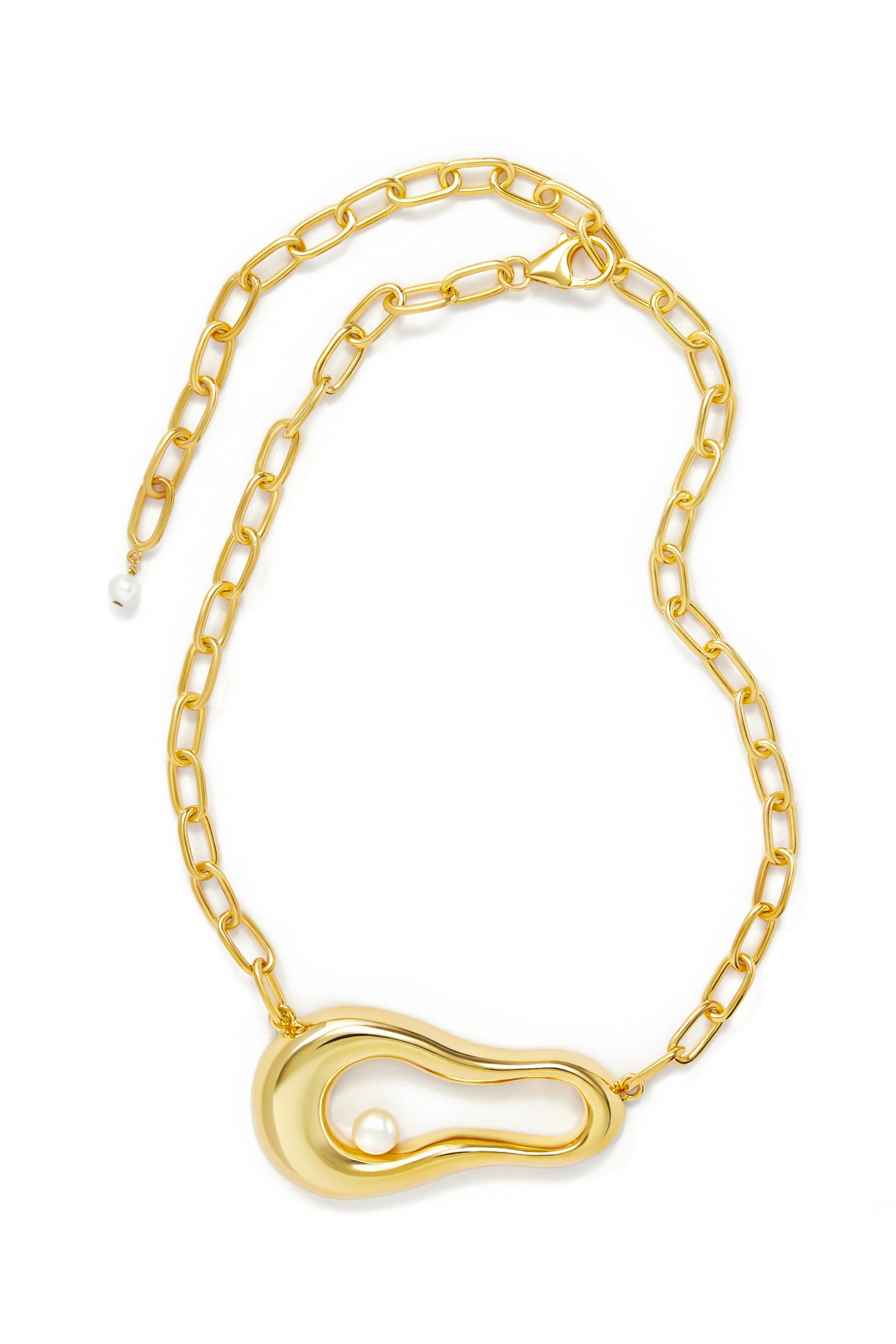 Amelie Pearl Necklace - Gold